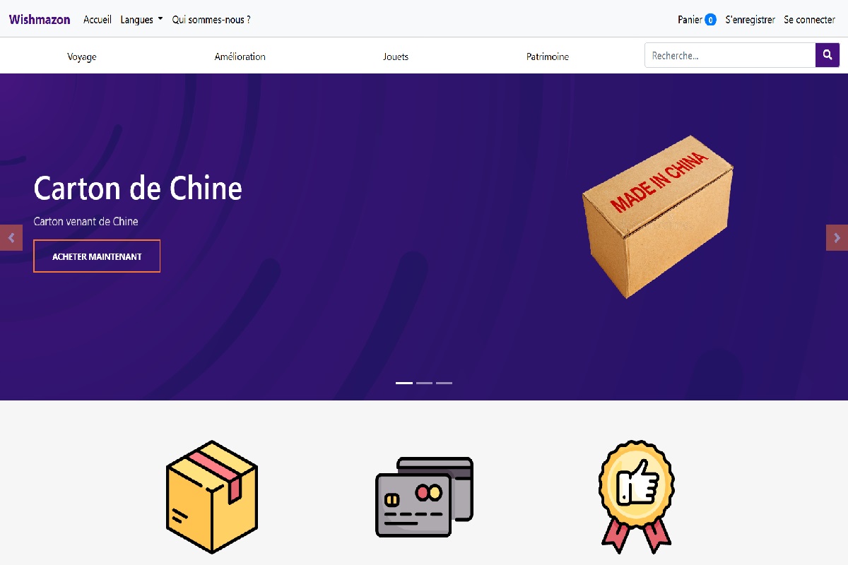A screenshot of wishmazon